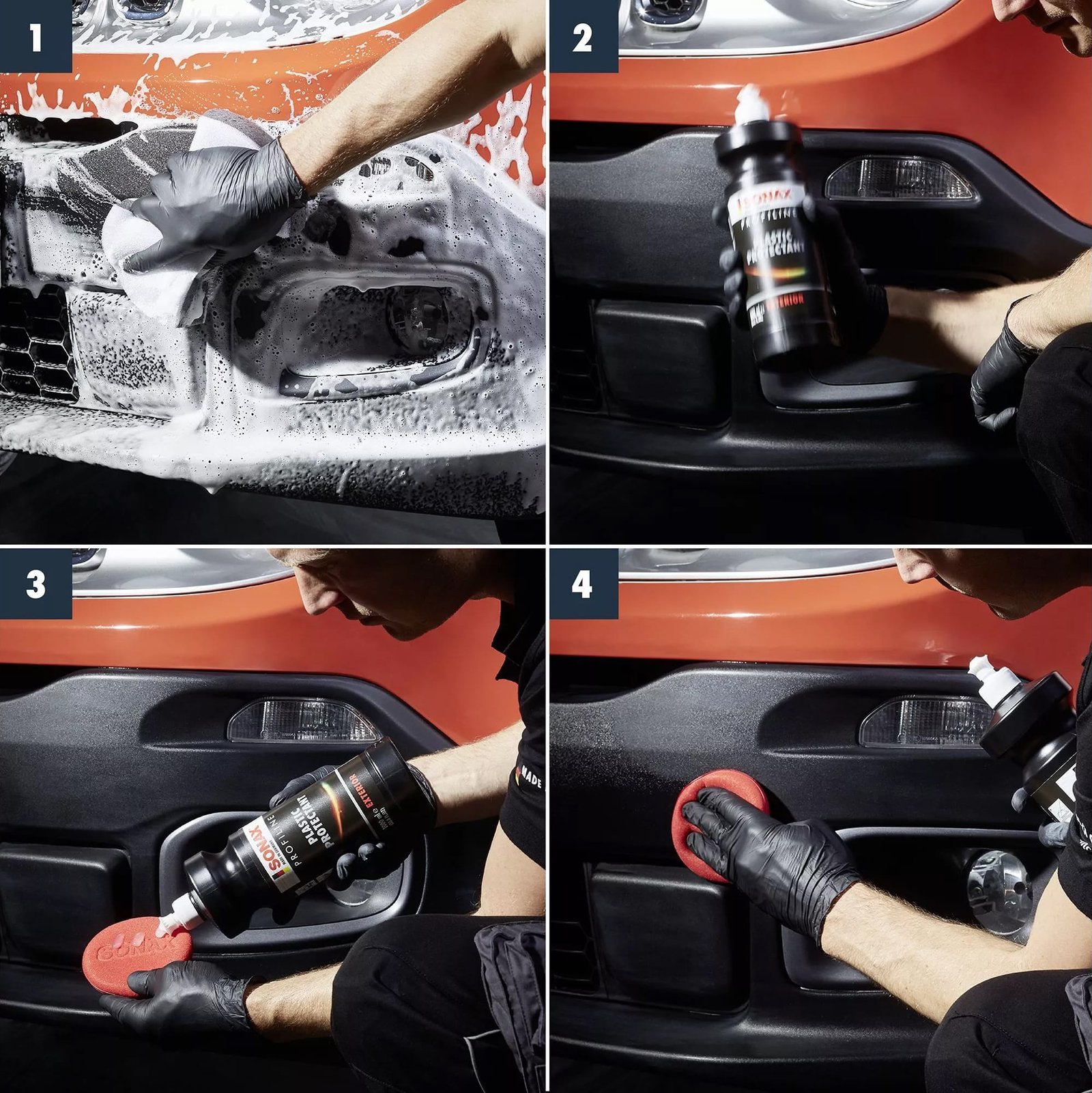 Żel do pielęgnacji plastików zewnętrznych Sonax Profiline Exterior 1l (210300) 4 Żel do pielęgnacji plastików zewnętrznych Sonax Profiline Exterior 1l (210300) 4