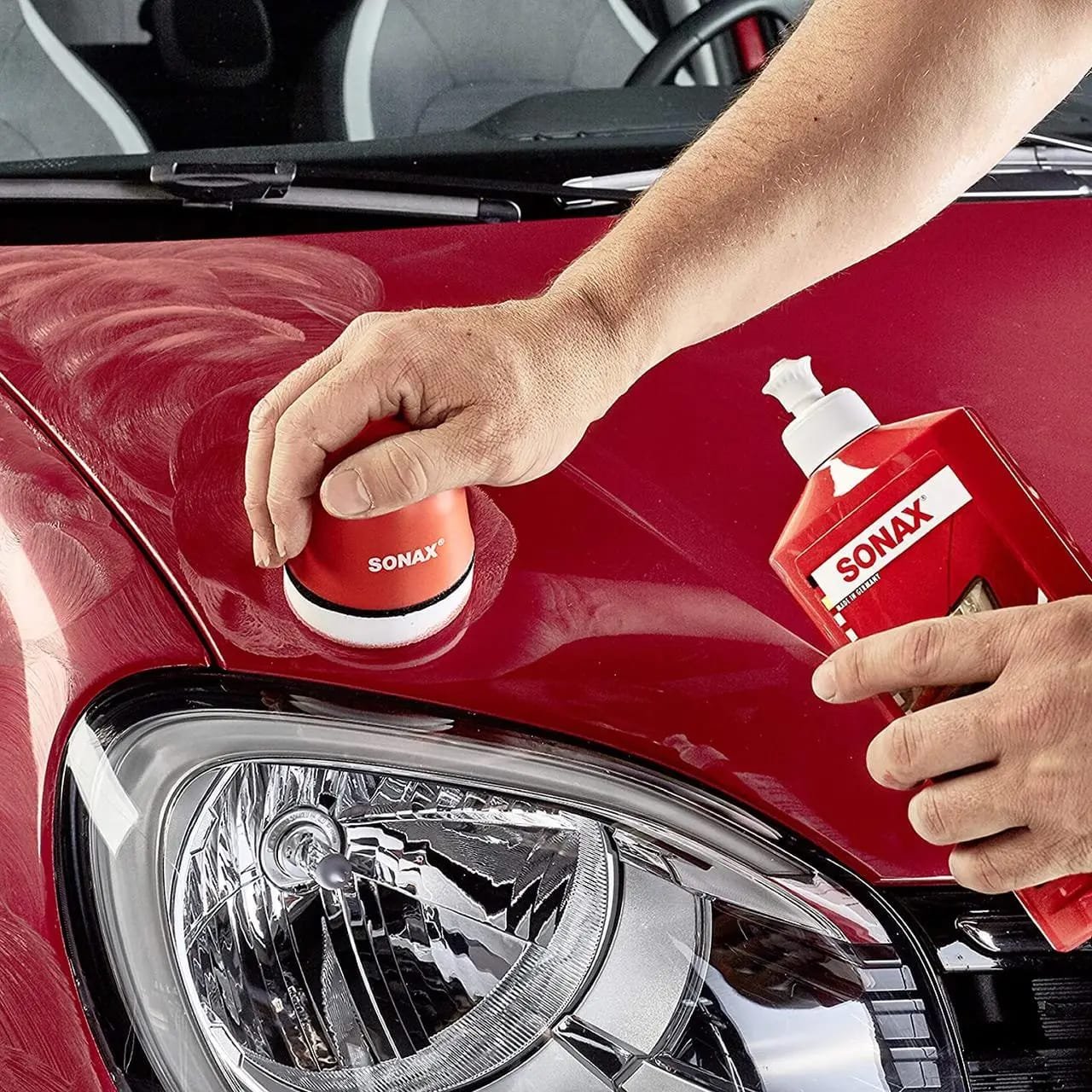 Wosk koloryzujący Sonax NanoPro Czerwony 500ml (296400) 3 Wosk koloryzujący Sonax NanoPro Czerwony 500ml (296400) 3