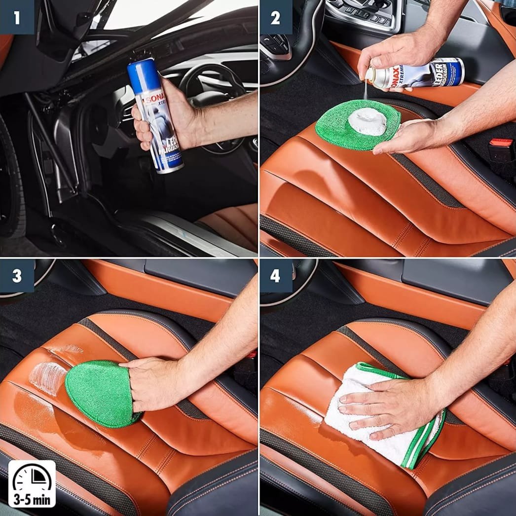 Pianka do czyszczenia i pielęgnacji skóry Sonax Xtreme Leather Care Foam 250ml (289100) 4 Pianka do czyszczenia i pielęgnacji skóry Sonax Xtreme Leather Care Foam 250ml (289100) 4