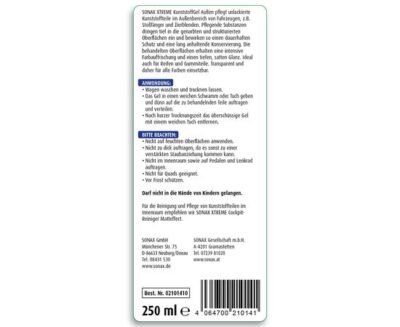 Żel do plastików zewnętrznych Sonax Xtreme Kunststoffgel Außen NanoPro 250ml (210141) 11