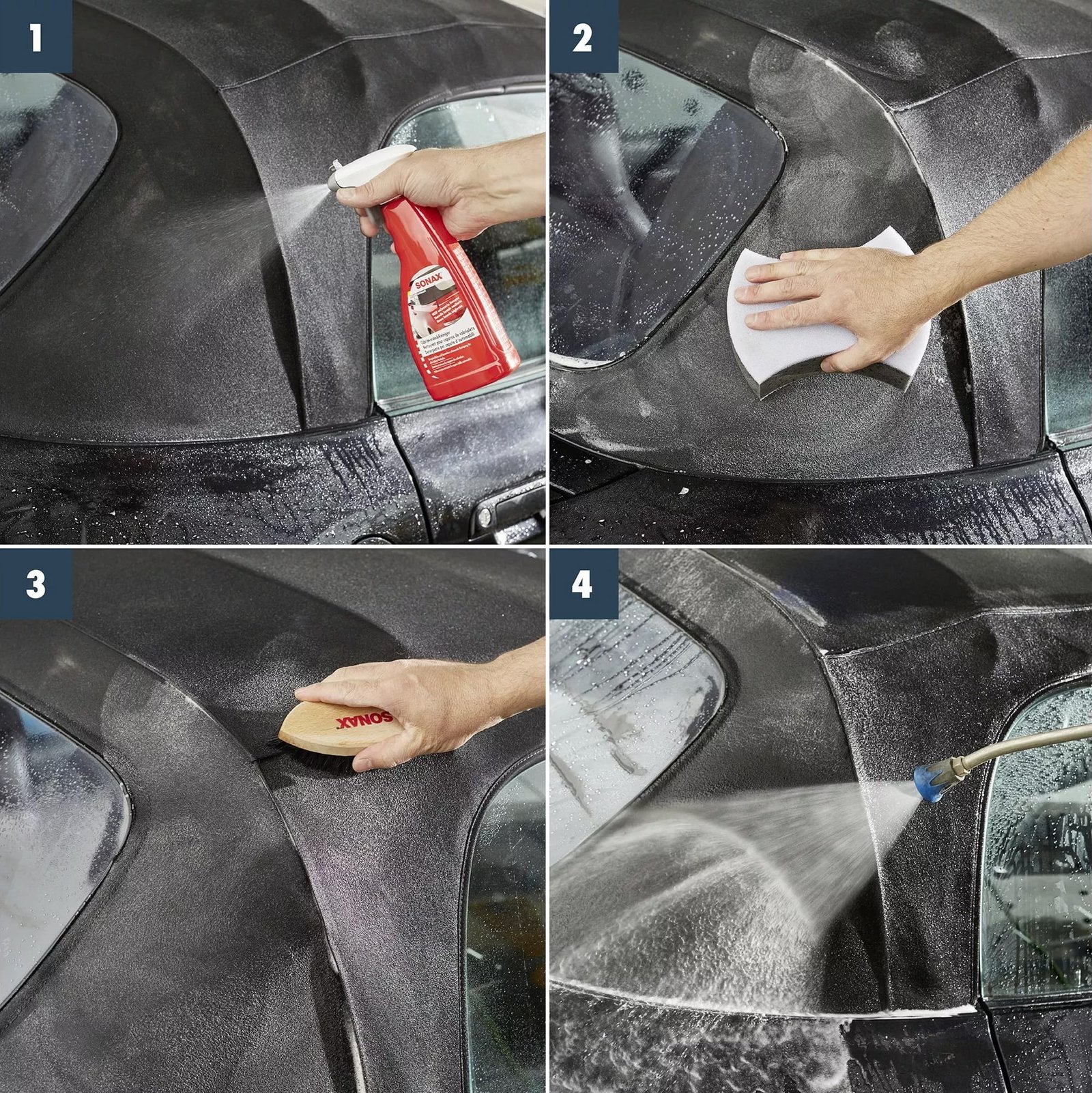 Preparat do czyszczenia dachów w kabrioletach Sonax Cabrio Verdeck Reiniger 500ml (309200) 4 Preparat do czyszczenia dachów w kabrioletach Sonax Cabrio Verdeck Reiniger 500ml (309200) 4