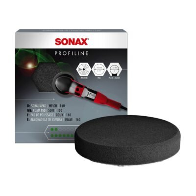 Gąbka polerska czarna miękka Sonax Super Soft Fine-Pored Sponge 160mm (493241)