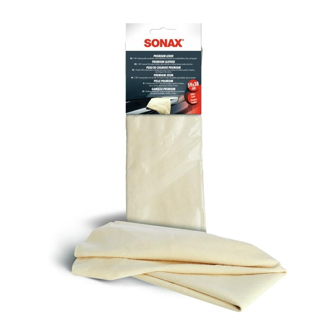 Ircha naturalna do osuszania Sonax Premiumleder 55×37 cm (416300) 7 Ircha naturalna do osuszania Sonax Premiumleder 55×37 cm (416300) 7