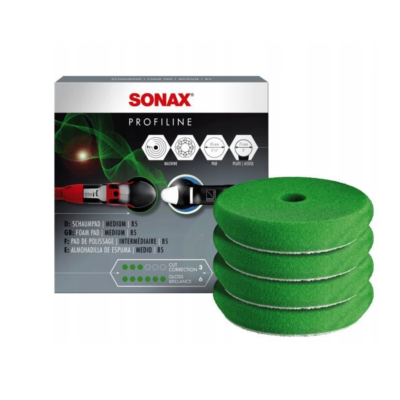 Gąbka polerska średnio twarda 85 mm Sonax Profiline Foam pad 4szt (494241)