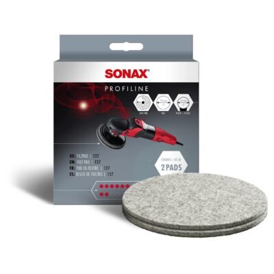 Pad filcowy Sonax Filzpad 127mm do polerowania szyb 2 szt (493300)