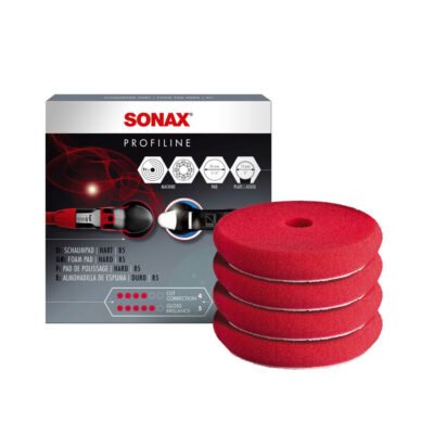 Gąbka polerska twarda 85 mm Sonax Profiline Schaumpad Hart 85mm 4 szt (494200)