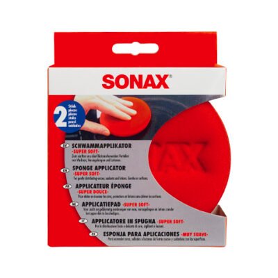 Gąbki do wosku i kosmetyków samochodowych 2 szt Sonax Schwammapplikator Super Soft (417141)