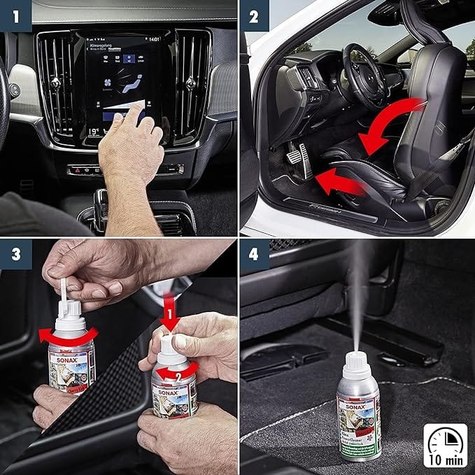 Środek do czyszczenia klimatyzacji Sonax Klima Power Cleaner AirAid symbiotic Cherry Kick 100ml (323700) 6 Środek do czyszczenia klimatyzacji Sonax Klima Power Cleaner AirAid symbiotic Cherry Kick 100ml (323700) 6