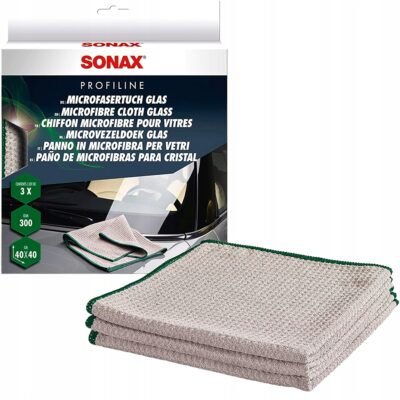 Ściereczki z mikrofibry do szkła Sonax Profiline 3 szt (451541)