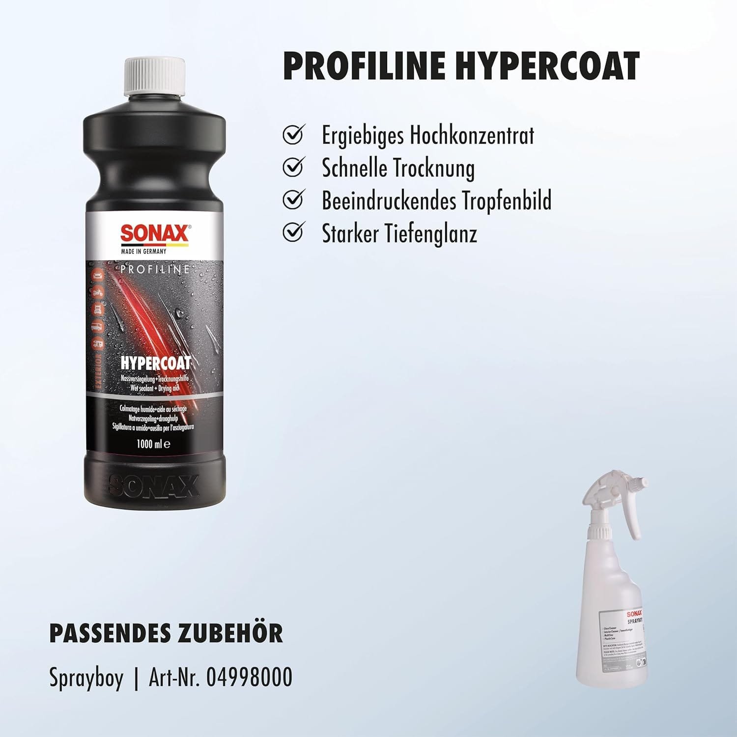 Powłoka zabezpieczająca na mokro Sonax Profiline Hypercoat 1l (677300) 6 Powłoka zabezpieczająca na mokro Sonax Profiline Hypercoat 1l (677300) 6