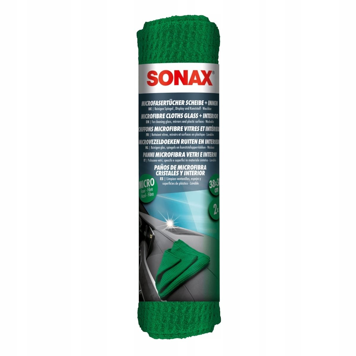 Mikrofibra do szyb i wnętrza Sonax 2 szt. (498441) 3 Mikrofibra do szyb i wnętrza Sonax 2 szt. (498441) 3