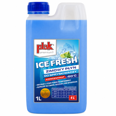 Koncentrat zimowego płynu do spryskiwaczy PLAK Premium ICE FRESH -60°C 1 L(ATA070916)