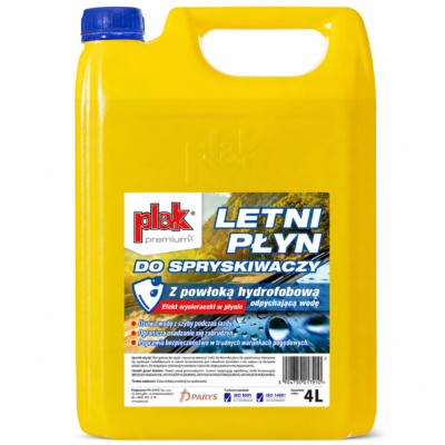 Letni płyn do spryskiwaczy z powłoką hydrofobową PLAK Premium 4L (ATA087910)