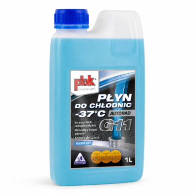 Płyn do chłodnic PLAK AUTORAD G11 -37°C 1L gotowy do użycia (ATA083239) 2