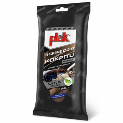 Matowe ściereczki do kokpitu PLAK MAXI Premium Black Trend (SCPLS-MAX/KO_MAT_BLTR) 2