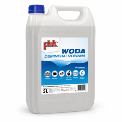 Woda demineralizowana PLAK 5L (SCWODA/DEMI 5L) 2