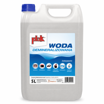 Woda demineralizowana PLAK 5L (SCWODA/DEMI 5L)