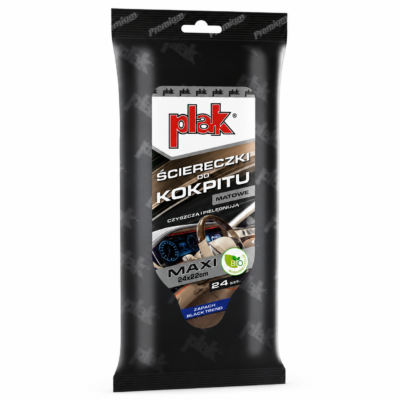 Matowe ściereczki do kokpitu PLAK MAXI Premium Black Trend (SCPLS-MAX/KO_MAT_BLTR) 2