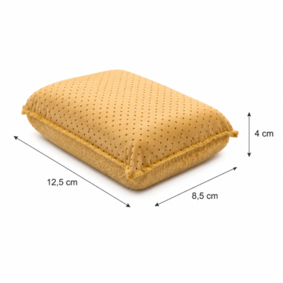 Gąbka dwustronna z irchą naturalną i syntetyczną PLAK 12,5 × 8,5 × 4 cm (SIGABKA-DWUSTR-M.) 2
