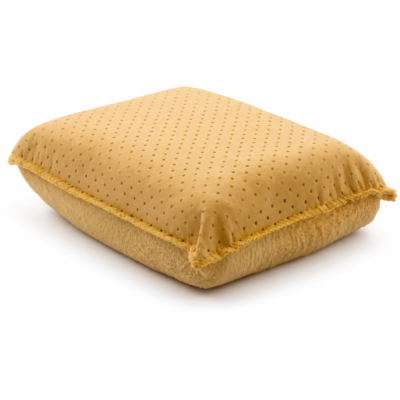 Gąbka dwustronna z irchą naturalną i syntetyczną PLAK 12,5 × 8,5 × 4 cm (SIGABKA-DWUSTR-M.)