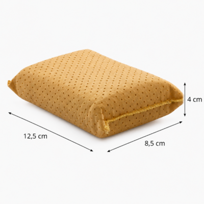 Gąbka obszyta irchą syntetyczną PLAK mała 12,5 × 8,5 × 4 cm (SIGABKA-SZT-MALA.) 2