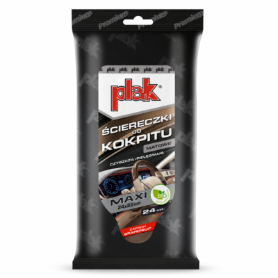 Matowe ściereczki do kokpitu PLAK MAXI Premium Grapefruit (SCPLS-MAX/KO_MAT_GREJ)