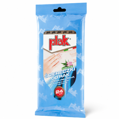 Nawilżane ściereczki do rąk PLAK Aloe & Lotus (SCPLS-RECE/ALOE) 2