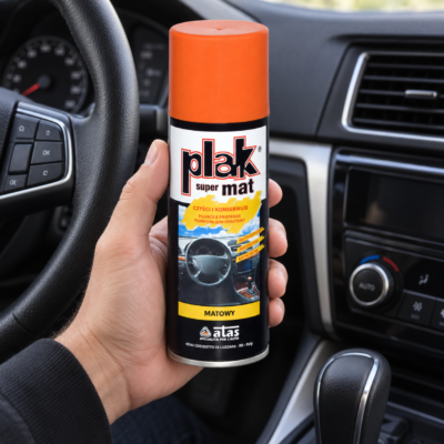 Matowy preparat do kokpitu PLAK Super Mat Pomarańcza 200 ml (SCPLM-200-POM.) 2