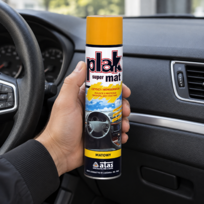 Matowy preparat do kokpitu PLAK Super Mat Papaja 600 ml (SCPLM-600-PAP.) 2
