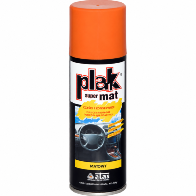 Matowy preparat do kokpitu PLAK Super Mat Pomarańcza 200 ml (SCPLM-200-POM.) Matowy preparat do kokpitu PLAK Super Mat Pomarańcza 200 ml (SCPLM-200-POM.)