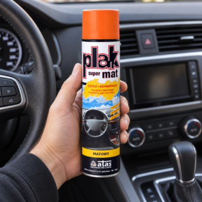 Matowy preparat do kokpitu PLAK Super Mat Pomarańcza 600 ml (SCPLM-600-POM.) 2