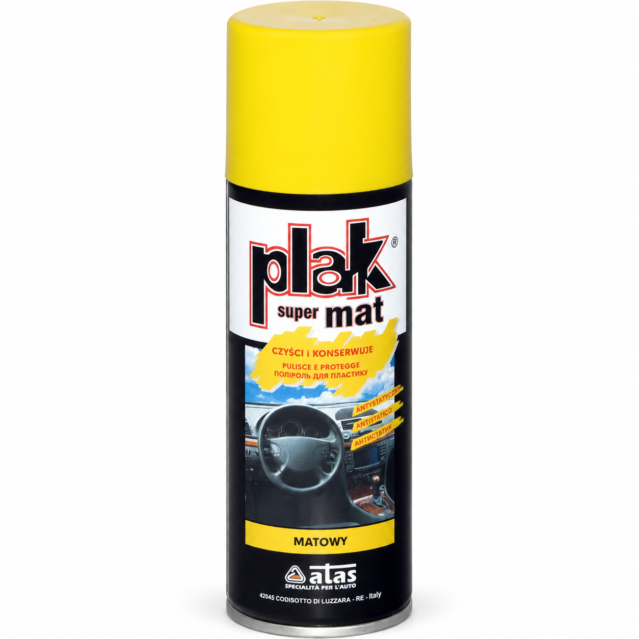 Matowy preparat do kokpitu PLAK Super Mat Cytryna 200 ml (SCPLM-200-CYT.) 2 Matowy preparat do kokpitu PLAK Super Mat Cytryna 200 ml (SCPLM-200-CYT.) 2