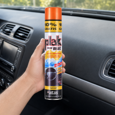 Matowy preparat do kokpitu PLAK Super Mat Pomarańcza 750 ml (SCPLM-750-POM.) 2