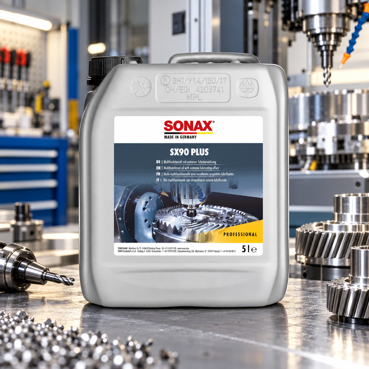 SONAX SX90 PLUS – uniwersalny olej smarujący i konserwujący 5 L (474505) 4 SONAX SX90 PLUS – uniwersalny olej smarujący i konserwujący 5 L (474505) 4