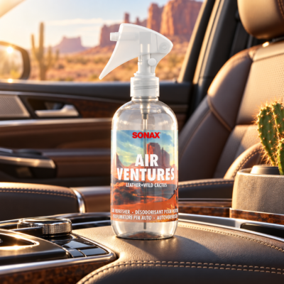 SONAX Air Ventures Leather + Wild Cactus – odświeżacz powietrza do samochodu 300 ml (596141) 2