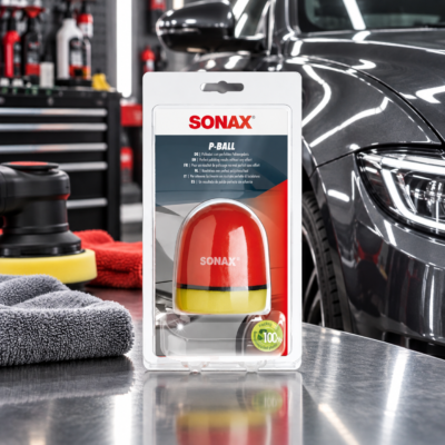 SONAX P-Ball – ergonomiczny uchwyt z gąbką do polerowania lakieru (417341) 2